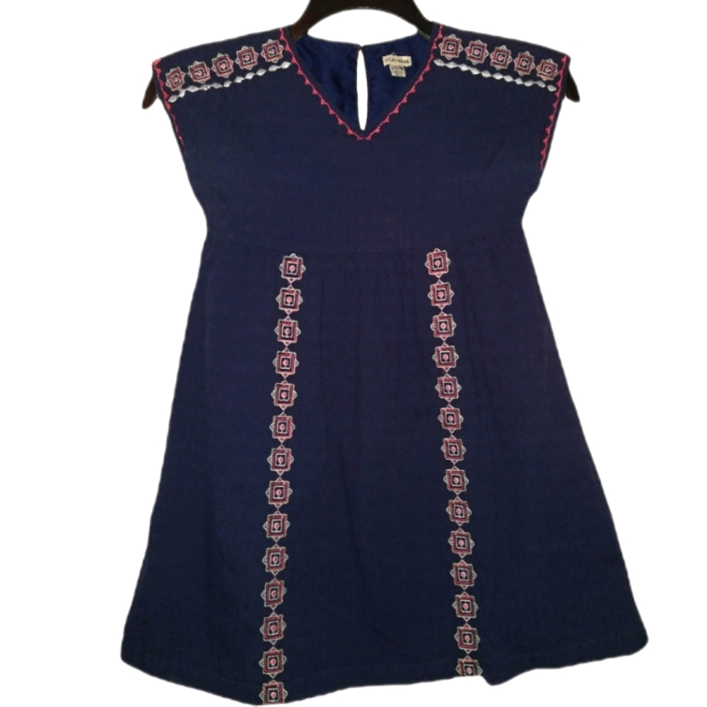 M Lucky Brand embroidered tunic top